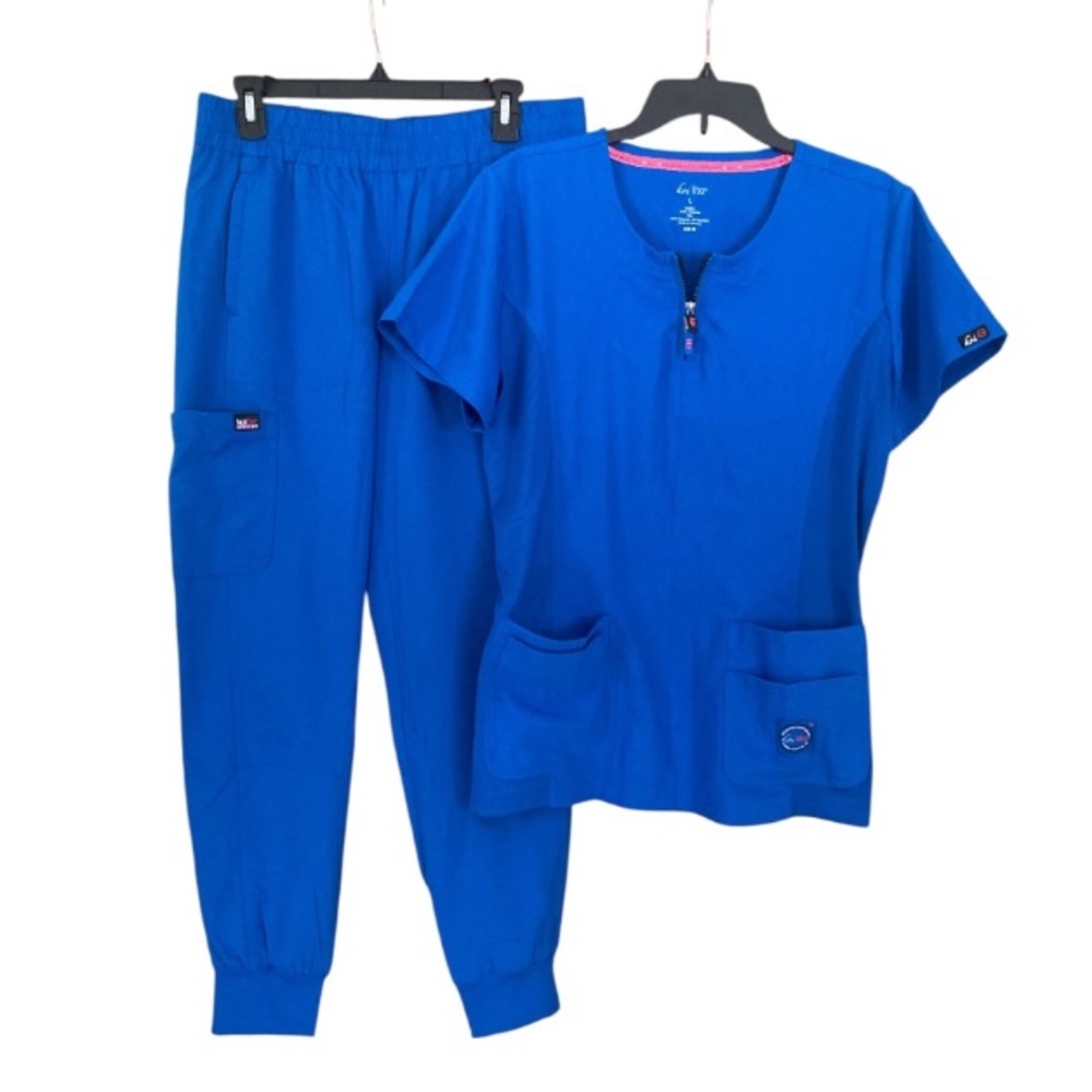 Koi Royal Blue Scrub Set Medium/ Large